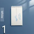 A7 large white portable English vocabulary notebook featuring memory curve cover - 1本装 / White