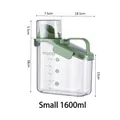 Luftdichter 1600ml kleiner Tierfutterbehälter mit deutlichen Messmarkierungen - Klein / 1600ML / Grün