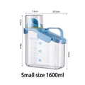 Kleiner 1600-ml-Luftdichter Tierfutterbehälter mit Messbecher und blauem Deckel - Klein / 1600ML / Blau