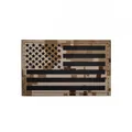 Patch tattica morale con mimetica digitale deserto e bandiera USA tagliata al laser - Camuffamento Deserto (Sinistra)