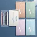 A7 pocket vocabulary notebook 5-pack with pens for memory curve learning - 5本装送5支刷题笔 / 白色,蓝色,咖色,绿色,紫色