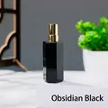 Eleganter schwarzer Obsidian Hexagonal Kristall Sprühflasche für Parfüm und Öle - Obsidian