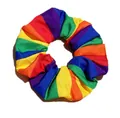 Chouchou rayé aux couleurs de l'arc-en-ciel avec un design audacieux de style hip-hop - Chouchou / Rayures Colorées