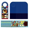 DIY Nativity scene doorknob hanger sticker kit for kids' Christmas manger story crafts - HH Nativity Door Hanging / 25 Piece Set (12 Stickers+12 Door Hangings+Cover)