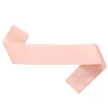 High-quality detail view of the smooth and glossy texture on a pink blank satin sash. - Rose Gold / 160*9.5