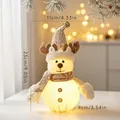 Pupazzo di renna di Natale luminoso con luce LED calda, decorazione festiva di 23cm altezza - Ornamento Bambola Renna Luminosa