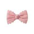 Niedliche rosa Schleife Haarklammer mit Spitzenrand für kleine Mädchen und Babys - 1 Stück / Rosa Satin Spitze (2)
