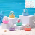 Creative acrylic backpack drift bottle ornament with cute animal figures and fluid sand - Milk Color Backpack