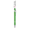 Penna a sfera professionale in metallo verde con punta touch per schermi di tablet e cellulari - Verde con punta nera (23#) / Verde