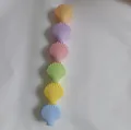 Stackable shell-shaped highlighters set in pastel orange purple pink green yellow and blue - No Packaging / Candy Shell Shape