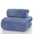 Weiche blaue saugfähige Handtücher mit gesäumten Kanten und Rautenmuster-Textur - 35*75cm Handtuch / Blau