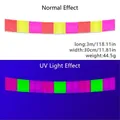 30x300cm fluorescent spliced rain silk banner for neon birthday party decoration PET - Fluorescent Three-Color Splicing Banner