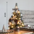 Mini albero di Natale da tavolo da 60cm con luci e pigne decorate - Stile Galassia Coreana / 60CM