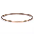 Elegant minimalist champagne gold thin leather belt for women's dresses and suits - Rectangle / 45-95cm / Gold