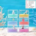 Cartoon liquid hourglass stress relief ornament with cute characters in transparent acrylic - Random Styles / Square (Milky Color)