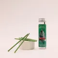 Set van 6 groene dennengeur kerstboom geurstokjes in een transparante opbergkoker - Kerstcarnaval Geur (ai-6 stuks/verpakking)