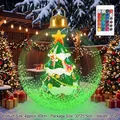 Large 60cm inflatable Christmas ball with LED tree for outdoor garden - Christmas Ball-in-Ball (with Light) / Christmas Tree