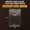 10x15cm glänzend transparente lebensmittelechte Druckverschlussbeutel für Tee Snacks - Transparent Flacher Boden-10x15cm / 100 Stk/Bündel