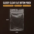 Glänzender transparenter Ziplock-Beutel für Lebensmittelverpackungen, 24x36cm groß - Transparent Flacher Boden-24x36cm / 100 Stk/Bündel