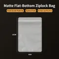 Langlebiger mattierter klarer lebensmittelechter Plastik-Reißverschlussbeutel 9x13cm - Mattiert Flacher Boden-9x13cm / 100 Stk/Bündel