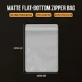 Matte lichtdurchlässige Kunststoff-Zippbeutel für Lebensmittel, Größe 10x15cm - Mattiert Flacher Boden-10x15cm / 100 Stk/Bündel