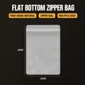 Matte lichtdurchlässige selbstschließende Lebensmittelverpackung 15x22cm Beutel - Mattiert Flacher Boden-15x22cm / 100 Stk/Bündel