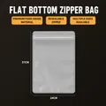 Hochwertiger mattierter Plastikbeutel für Lebensmittel mit Reißverschluss, Größe 24x37cm - Mattiert Flacher Boden-24x37cm / 100 Stk/Bündel