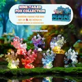 Dromerige kleurrijke negenstaartige vos mystery box figuren in een bos-diorama set - Fantasiekleur Negenstaarten Record (275) / 6 Stuks/Set (Complete Set)