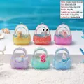 Ensemble d'ornements de sac à dos en acrylique avec liquide pailleté et figurines - Styles Aléatoires / Sac À Dos - Couleur Laiteuse