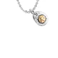 Minimalist titanium steel flying eagle pendant necklace featuring a two-tone finish - Small Eagle Charm Accessory