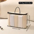 Bolsa de almacenamiento de PVC transparente impermeable para ropa y libros 40x30x10cm - Bolsa de Almacenamiento de PVC / 40x30x10cm / Negro