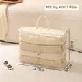 Bolsa de almacenamiento de PVC impermeable transparente blanca - Bolsa de Almacenamiento de PVC / 40x30x15cm / Blanco