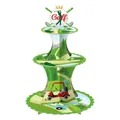 Dreistöckiger Golf-Themen-Cupcake-Ständer aus Pappe für Sport-Geburtstagsfeiern - Golf Thema Cupcake Ständer