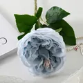 Elegante hellblaue künstliche Rose im Monet-Garten-Stil für Hochzeit und Heimdekoration - Austin Rose Himmelblau