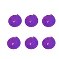 Set di sei ornamenti a spirale in PET laser viola per decorazioni festive a soffitto - Set da 6 / Viola