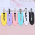 Set of vibrant colorful seamless no-bend hair clips for makeup and hair styling - Plastic Style / 1 Piece / Random
