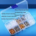 Comprehensive earring back set featuring gold silver and silicone stoppers in plastic box - 10-Grid Mix (With Box) / 840 Pieces/Pack