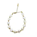Detailed macro view of a star-shaped baroque pearl bracelet with elegant gold spacer beads - Star-Shaped Irregular Style (423)