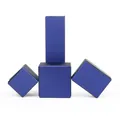 Estuches LED premium de cuero PU azul oscuro para anillos, collares y pulseras de lujo - Azul; Caja Para Pulsera 9*9*5cm