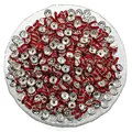 Set di perline distanziatrici in strass rosso 6mm e 8mm per gioielli fai-da-te - Rosso / Venduto Singolarmente 6 Mm (apertura Di Circa 1 Mm)