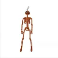 Figurine squelette citrouille Halloween articulée pour décoration intérieure et extérieure - Squelette De Tête De Citrouille De 40 Cm