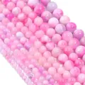 Rosa und lila Persische Jade Naturstein Candy Rundperlen für handgefertigten DIY-Schmuck - Rosenrot-Lila Mix