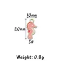 Cute pink seahorse enamel alloy charm for DIY jewelry making, size 20x10mm weight 0.8g - 5# Seahorse