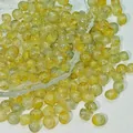 8x10mm yellow glass beads with marbled texture, saucer shape for DIY jewelry making - Saucer Bead 9# (8x10mm) / Yellow