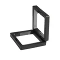 Black 3D floating display frame for jewelry pendants and DIY collectibles showcase - Transparent Suspension Box