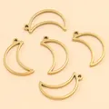 Pendentifs lune croissante en acier inoxydable doré pour la création de bijoux DIY - Forme de Lune - Petit / 10X17X1.2mm / Or