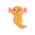 Jouet squishy axolotl orange pailleté pour le soulagement du stress et relaxation - Style Maltose / Jaune