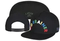 Black snapback hat with colorful NO BRAINER embroidery and adjustable strap - Style-62 / Adjustable