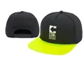 Black American style snapback cap with neon yellow brim and CSBL logo embroidery - Style-64 / Adjustable