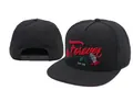 Black snapback hat with red Forever embroidery and skeletal hand detail - Style-59 / Adjustable